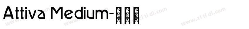 Attiva Medium字体转换